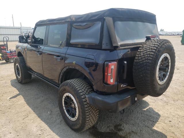 Photo 3 from auction – 2021 FORD BRONCO BAS with VIN 1FMEE5DP1MLA85622
