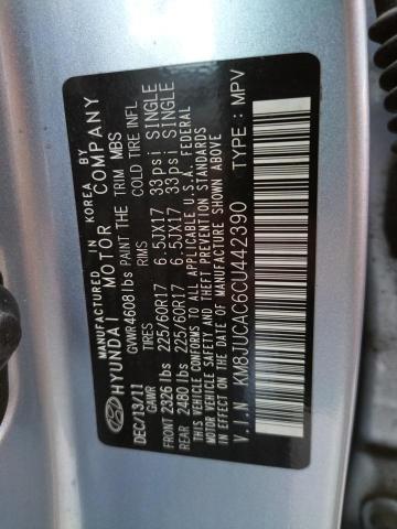 Photo 10 from auction – 2012 HYUNDAI TUCSON GLS with VIN KM8JUCAC6CU442390