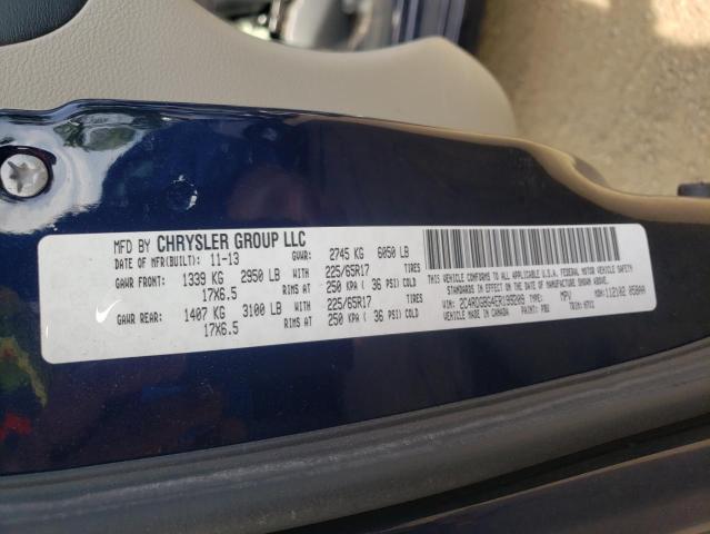 Photo 10 from auction – 2014 DODGE GRAND CARA with VIN 2C4RDGBG4ER199209