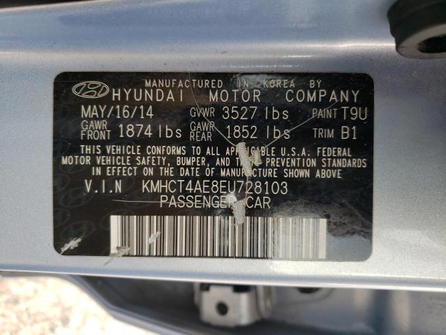 Photo 10 from auction – 2014 HYUNDAI ACCENT GLS with VIN KMHCT4AE8EU728103