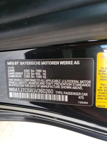 Photo 10 from auction – 2016 BMW M235I with VIN WBA1J7C5XGV360260