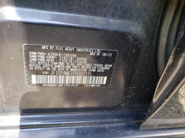 Photo 10 from auction – 2015 SUBARU IMPREZA LI with VIN JF1GPAM61F8303335
