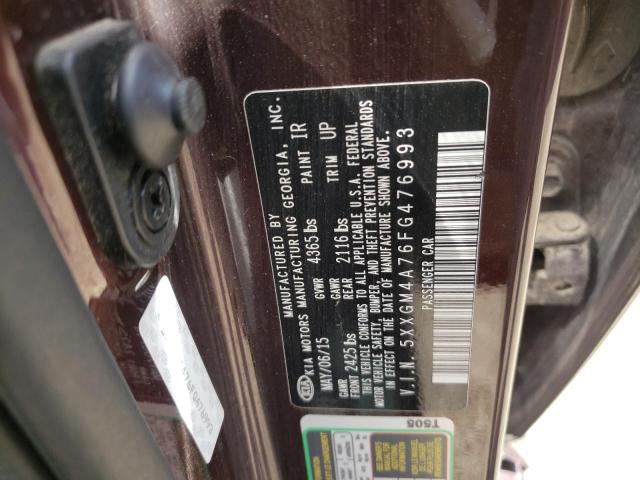 Photo 10 from auction – 2015 KIA OPTIMA LX with VIN 5XXGM4A76FG476993