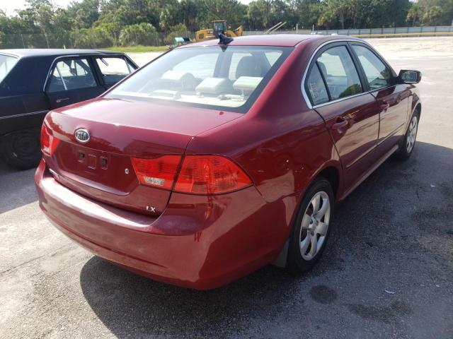 Photo 4 from auction – 2009 KIA OPTIMA LX with VIN KNAGE228095355701