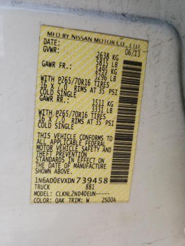 Photo 10 from auction – 2013 NISSAN FRONTIER S with VIN 1N6AD0EVXDN739458