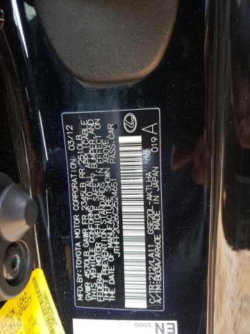 Photo 10 from auction – 2012 LEXUS IS 250 with VIN JTHFF2C26C2524651