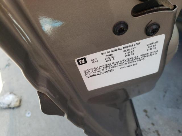 Photo 10 from auction – 2001 BUICK LESABRE LI with VIN 1G4HR54K51U201206