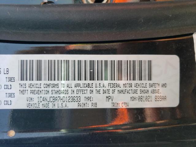 Photo 10 from auction – 2017 JEEP COMPASS SP with VIN 1C4NJCBA7HD123633