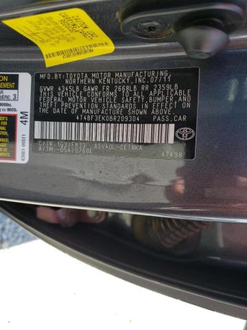 Photo 10 from auction – 2011 TOYOTA CAMRY with VIN 4T4BF3EK0BR209304