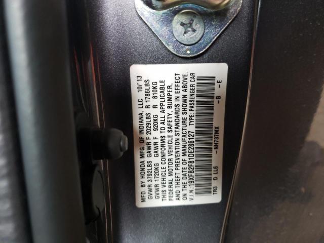 Photo 10 from auction – 2013 HONDA CIVIC EX with VIN 19XFB2F81DE286127