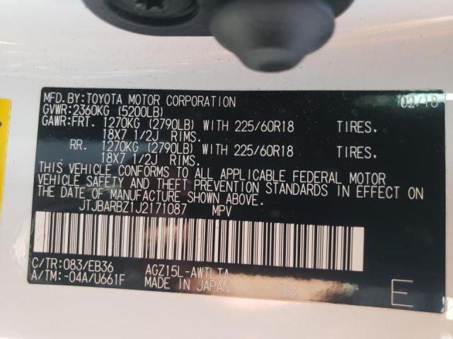 Photo 10 from auction – 2018 LEXUS NX 300 BAS with VIN JTJBARBZ1J2171087