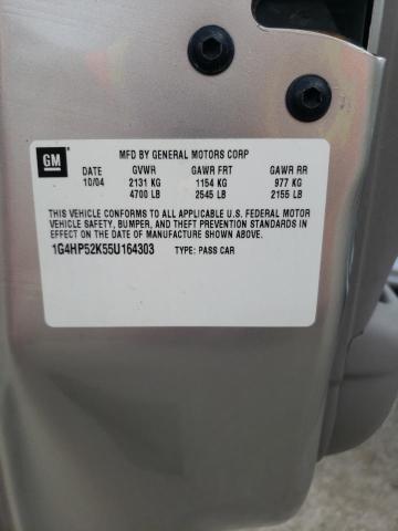 Photo 10 from auction – 2005 BUICK LESABRE CU with VIN 1G4HP52K55U164303