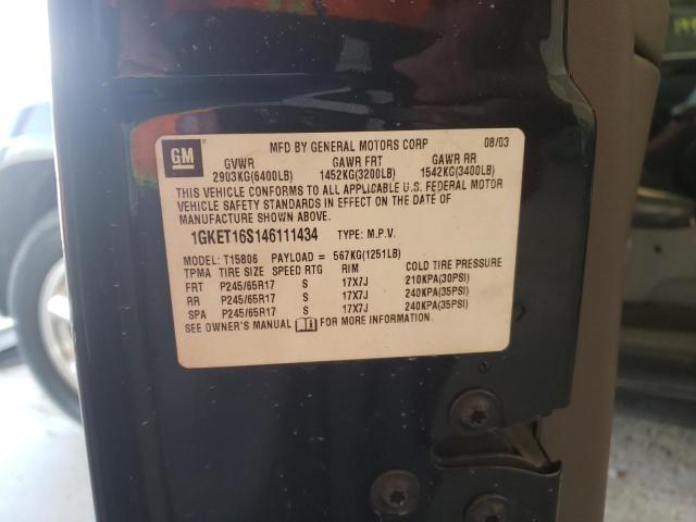 Photo 10 from auction – 2004 GMC ENVOY XL with VIN 1GKET16S146111434