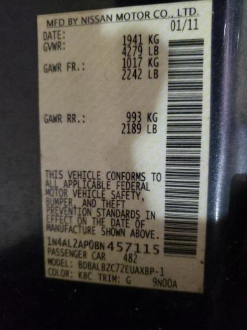 Photo 10 from auction – 2011 NISSAN ALTIMA BAS with VIN 1N4AL2AP0BN457115
