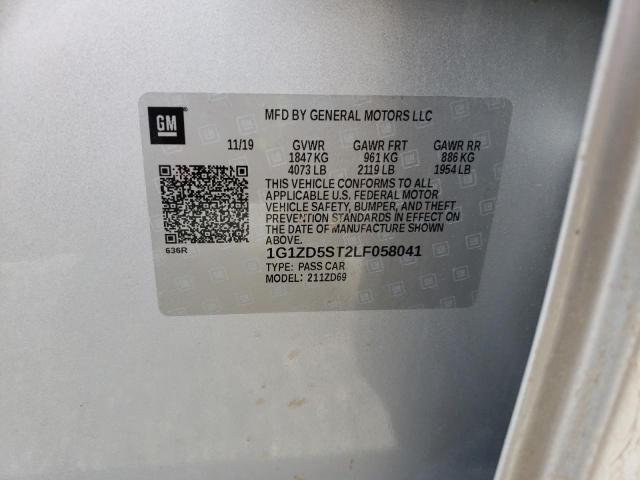 Photo 10 from auction – 2020 CHEVROLET MALIBU LT with VIN 1G1ZD5ST2LF058041