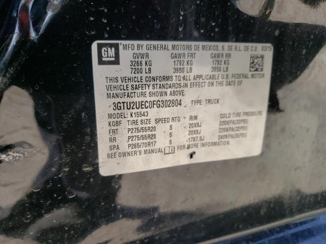 Photo 10 from auction – 2015 GMC SIERRA K15 with VIN 3GTU2UEC0FG302804