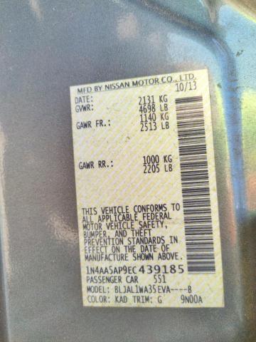Photo 10 from auction – 2014 NISSAN MAXIMA S with VIN 1N4AA5AP9EC439185