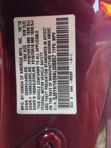 Photo 10 from auction – 2010 HONDA ELEMENT LX with VIN 5J6YH1H39AL006857