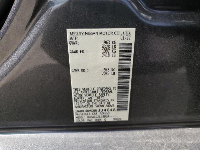 Photo 10 from auction – 2022 NISSAN ALTIMA S with VIN 1N4BL4BVXNN334648