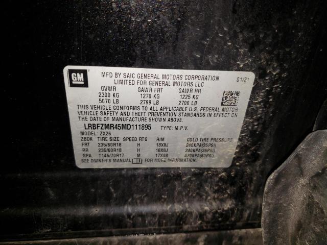Photo 10 from auction – 2021 BUICK ENVISION P with VIN LRBFZMR45MD111895