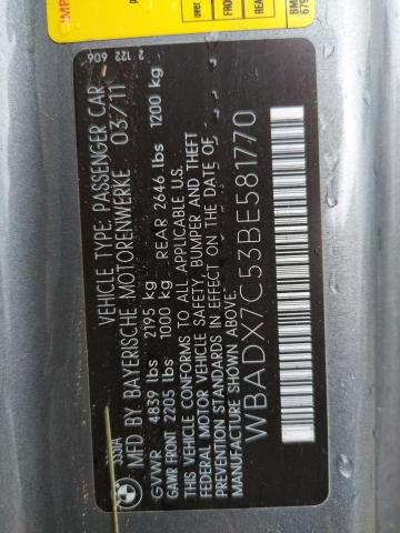 Photo 10 from auction – 2011 BMW 335 I with VIN WBADX7C53BE581770
