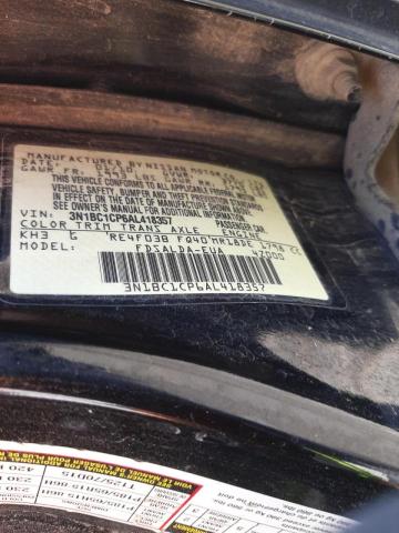 Photo 10 from auction – 2010 NISSAN VERSA S with VIN 3N1BC1CP6AL418357