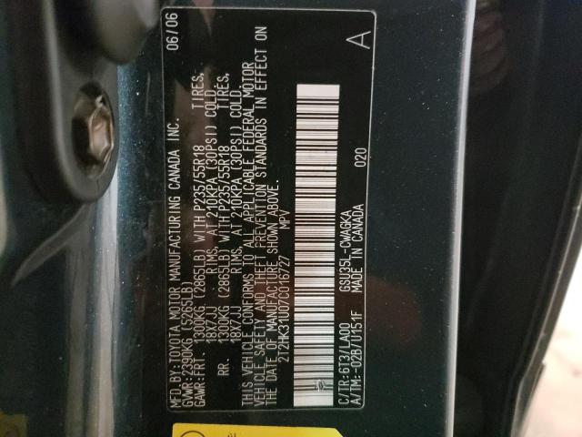 Zdjęcie 10 z aukcji – 2006 LEXUS RX 350 z VIN 2T2HK31U07C016727