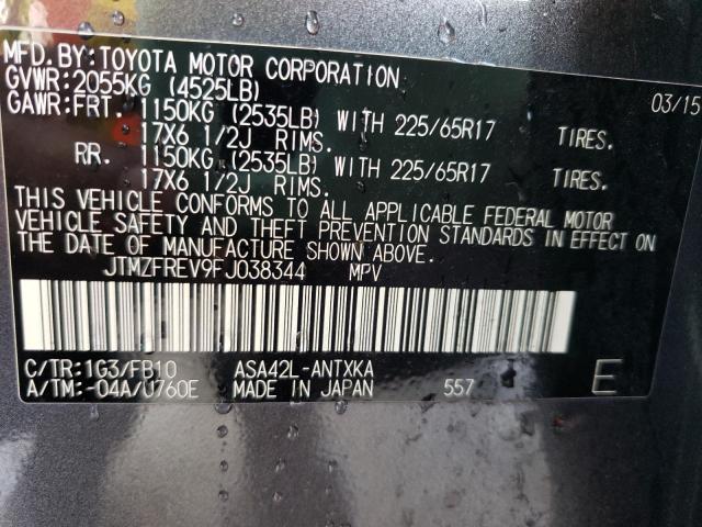 Photo 10 from auction – 2015 TOYOTA RAV4 LE with VIN JTMZFREV9FJ038344