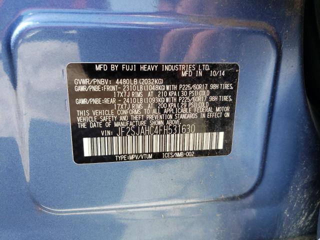 Photo 10 from auction – 2015 SUBARU FORESTER 2 with VIN JF2SJAHC4FH531630