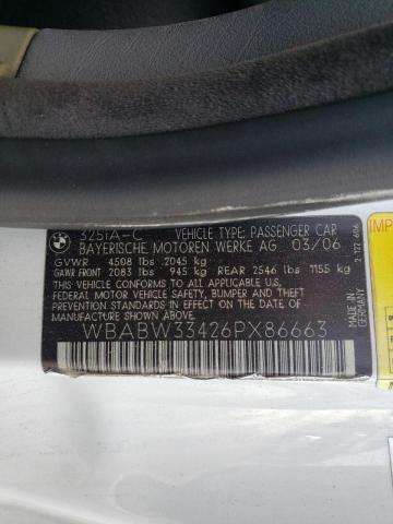 Photo 10 from auction – 2006 BMW 325 CI with VIN WBABW33426PX86663