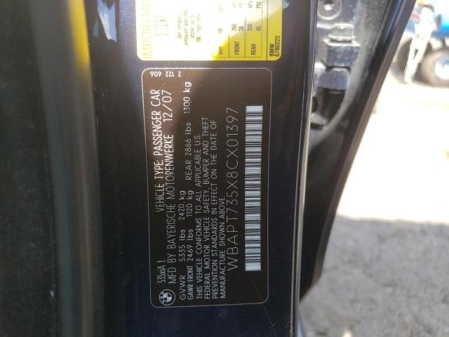 Photo 10 from auction – 2008 BMW 535 XI with VIN WBAPT735X8CX01397