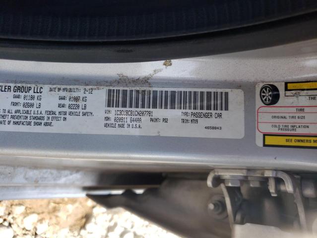 Photo 10 from auction – 2012 CHRYSLER 200 LIMITE with VIN 1C3CCBCB1CN207781