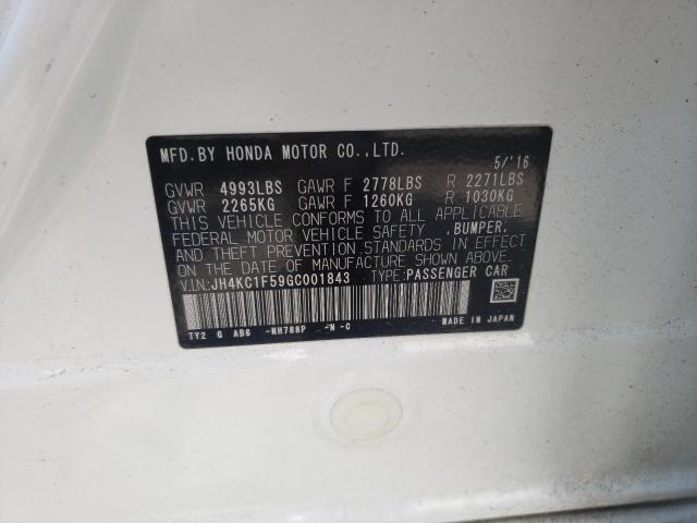 Photo 10 from auction – 2016 ACURA RLX TECH with VIN JH4KC1F59GC001843
