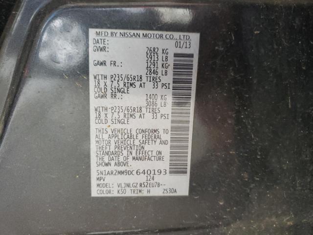 Photo 10 from auction – 2013 NISSAN PATHFINDER with VIN 5N1AR2MM9DC640193
