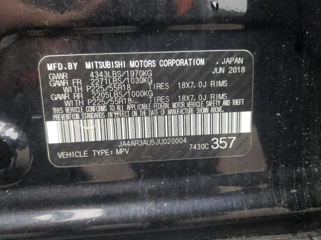 Photo 10 from auction – 2018 MITSUBISHI OUTLANDER with VIN JA4AR3AU5JU020004