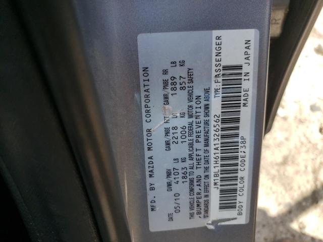 Photo 10 from auction – 2010 MAZDA 3 S with VIN JM1BL1H61A1326562