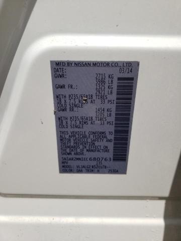 Photo 10 from auction – 2014 NISSAN PATHFINDER with VIN 5N1AR2MN1EC680763