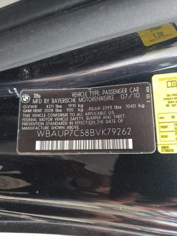 Photo 10 from auction – 2011 BMW 128 I with VIN WBAUP7C58BVK79262