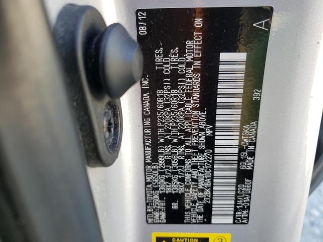 Photo 10 from auction – 2013 LEXUS RX 350 BAS with VIN 2T2BK1BA1DC172270