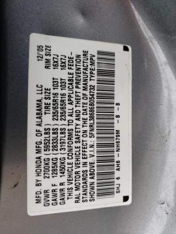 Photo 10 from auction – 2006 HONDA ODYSSEY EX with VIN 5FNRL38686B054732