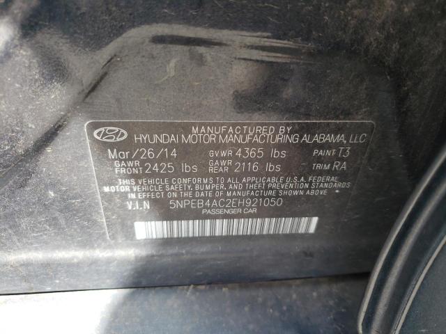 Photo 10 from auction – 2014 HYUNDAI SONATA GLS with VIN 5NPEB4AC2EH921050