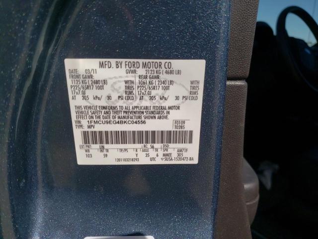 Photo 10 from auction – 2011 FORD ESCAPE LIM with VIN 1FMCU9EG4BKC04556