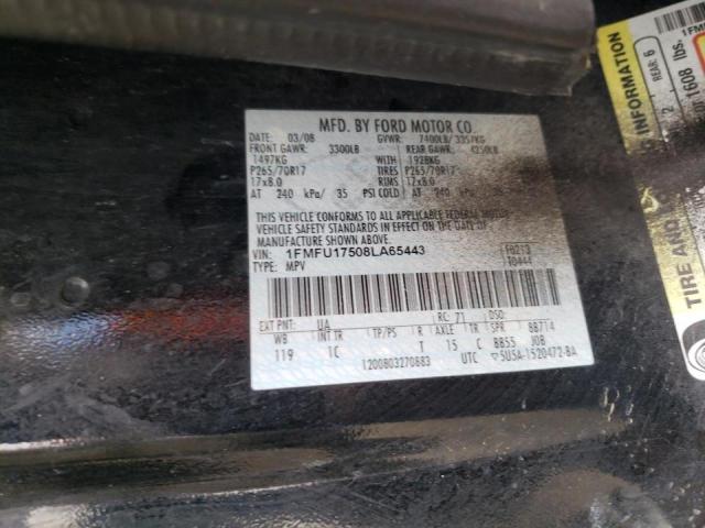 Photo 10 from auction – 2008 FORD EXPEDITION with VIN 1FMFU17508LA65443
