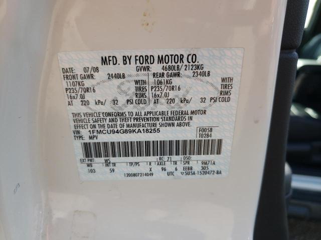 Photo 10 from auction – 2009 FORD ESCAPE LIM with VIN 1FMCU94G89KA18255