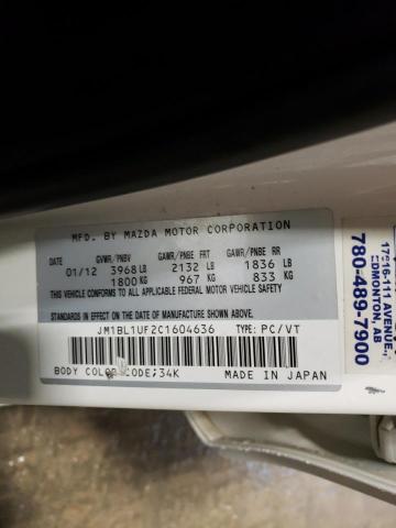 Photo 10 from auction – 2012 MAZDA 3 I with VIN JM1BL1UF2C1604636