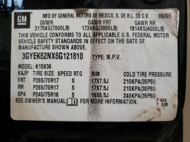 Photo 10 from auction – 2006 CADILLAC ESCALADE E with VIN 3GYEK62NX6G121810