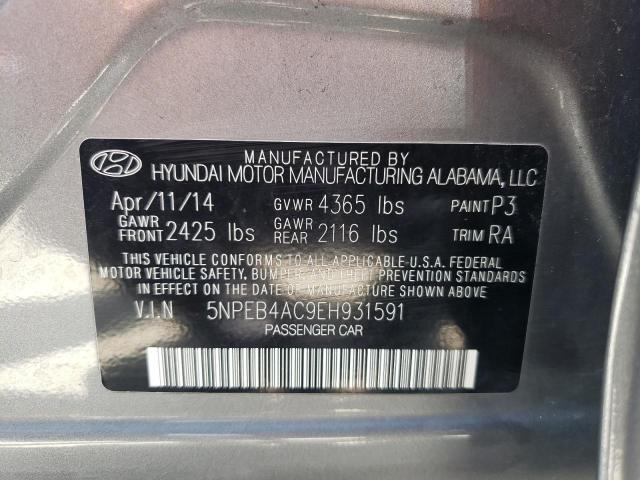Photo 10 from auction – 2014 HYUNDAI SONATA GLS with VIN 5NPEB4AC9EH931591