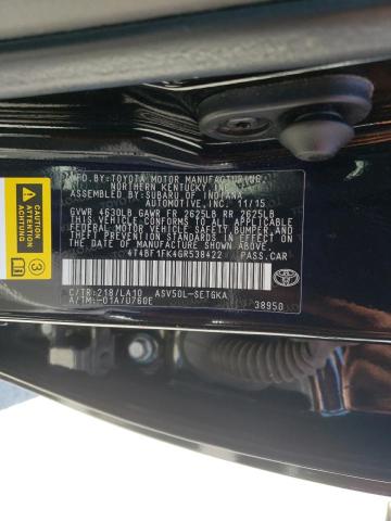 Photo 10 from auction – 2016 TOYOTA CAMRY LE with VIN 4T4BF1FK4GR538422