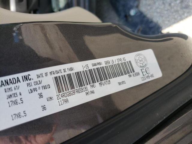 Photo 10 from auction – 2015 DODGE GRAND CARA with VIN 2C4RDGBG9FR659191