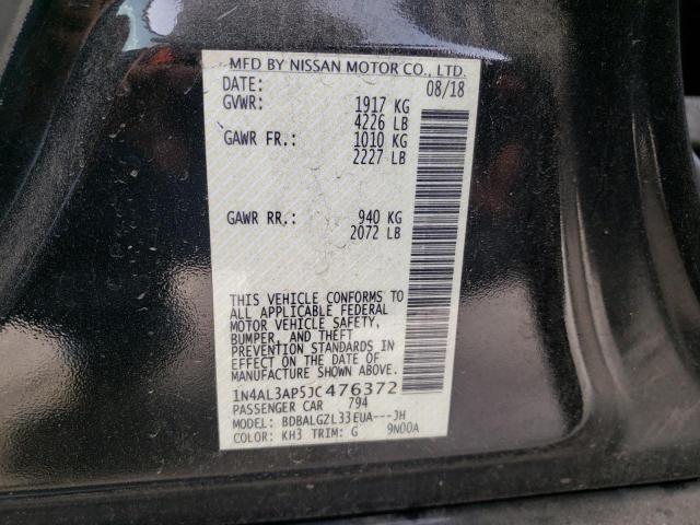 Photo 10 from auction – 2018 NISSAN ALTIMA 2.5 with VIN 1N4AL3AP5JC476372